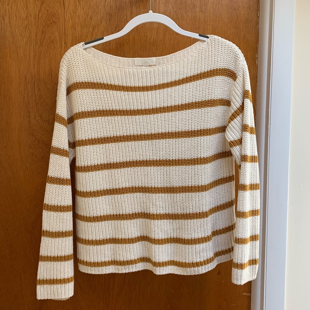 H&M Striped Scoop Necked Sweater
